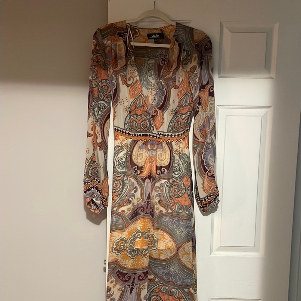 Paisley Long Sleeve Dress